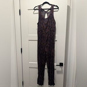 Mossimo Supply Co. Multicolor Sleeveless Printed Jumpsuit